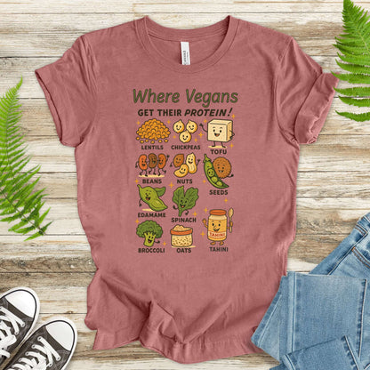 Where Vegans Get Their Protein? T-Shirt