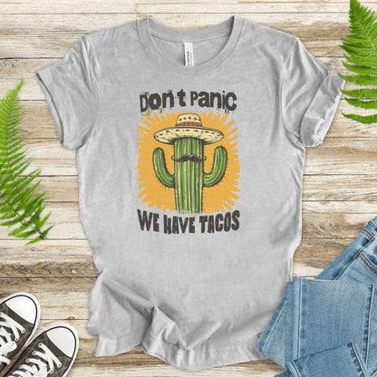 Funny Mustache Cactus Taco T-Shirt