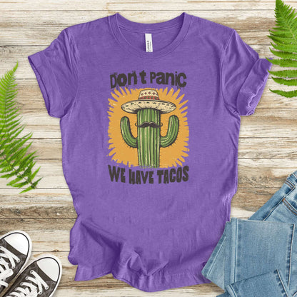 Funny Mustache Cactus Taco T-Shirt