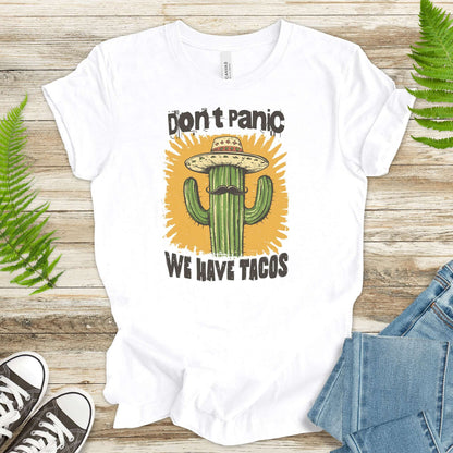 Funny Mustache Cactus Taco T-Shirt