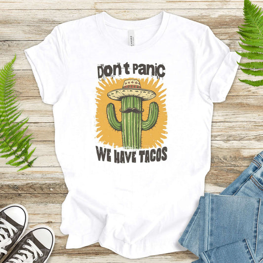 Funny Mustache Cactus Taco T-Shirt