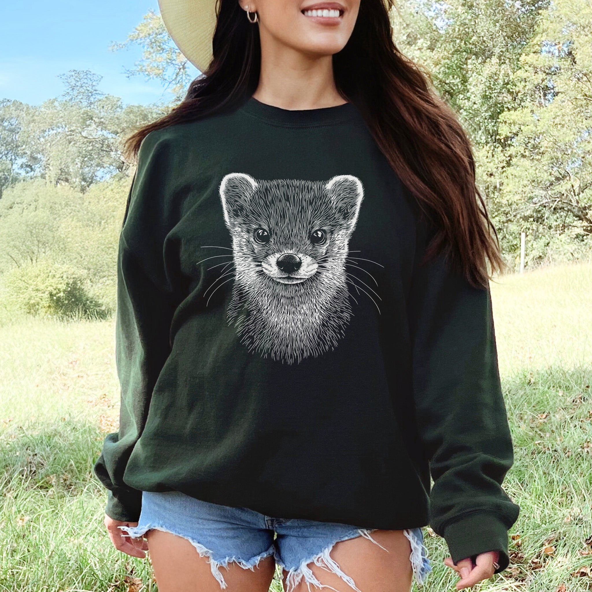Weasel Spirit Animal Sweatshirt – Clever Wild Soul in Comfort Colors