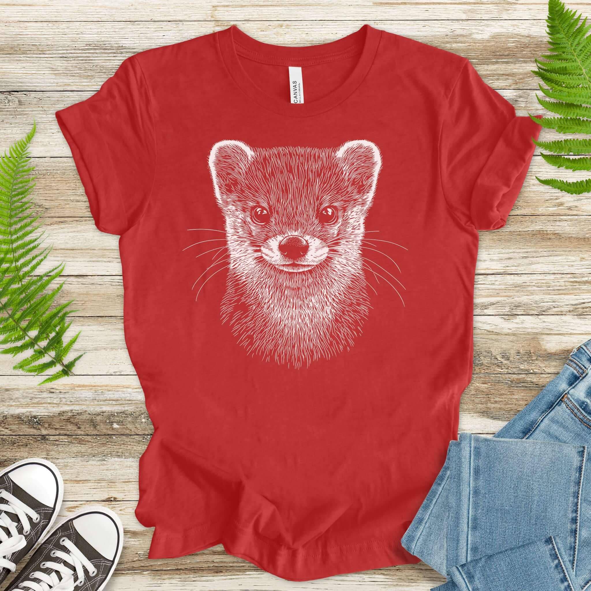 Weasel Spirit Animal Wildlife T-Shirt – Clever Wild Soul