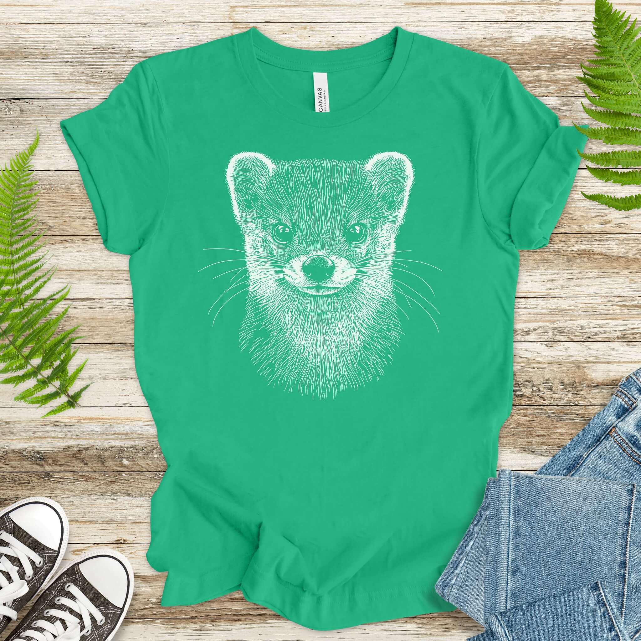 Weasel Spirit Animal Wildlife T-Shirt – Clever Wild Soul