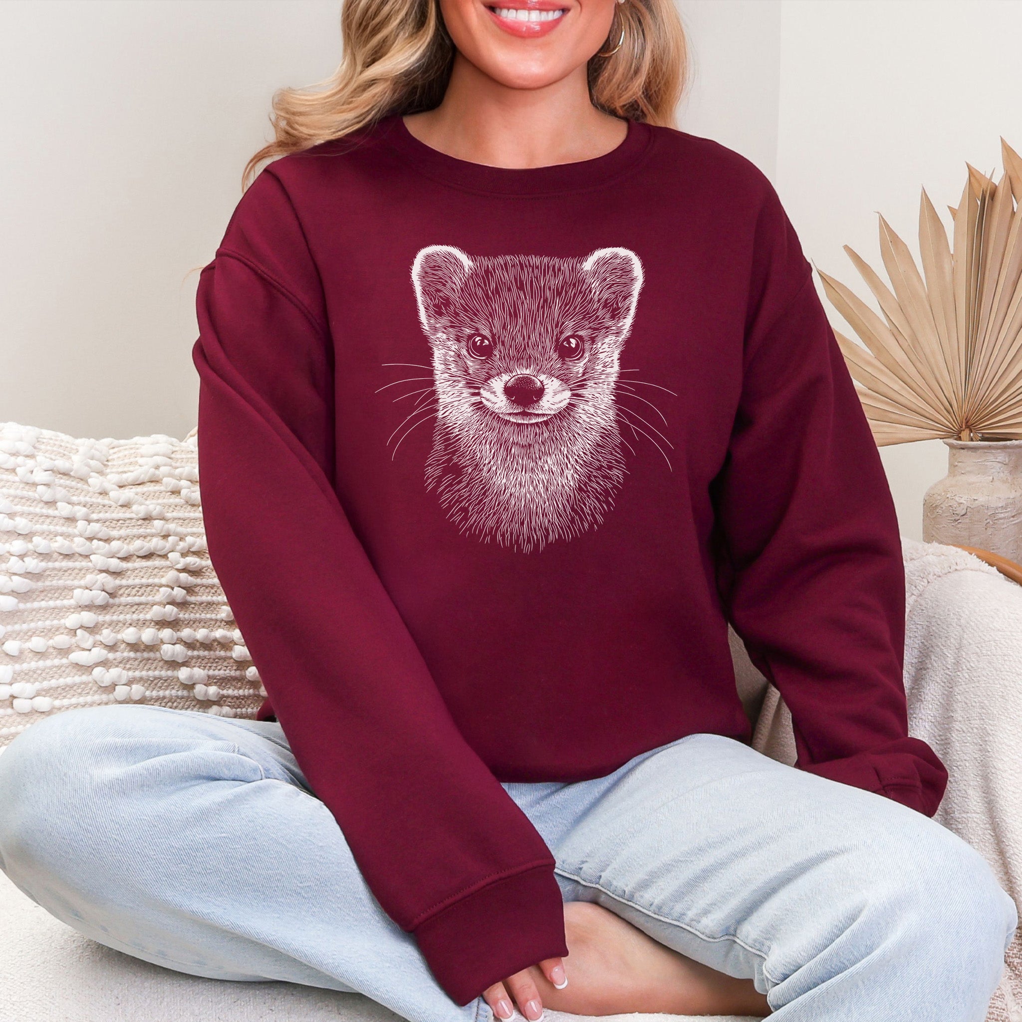 Weasel Spirit Animal Sweatshirt – Clever Wild Soul in Comfort Colors