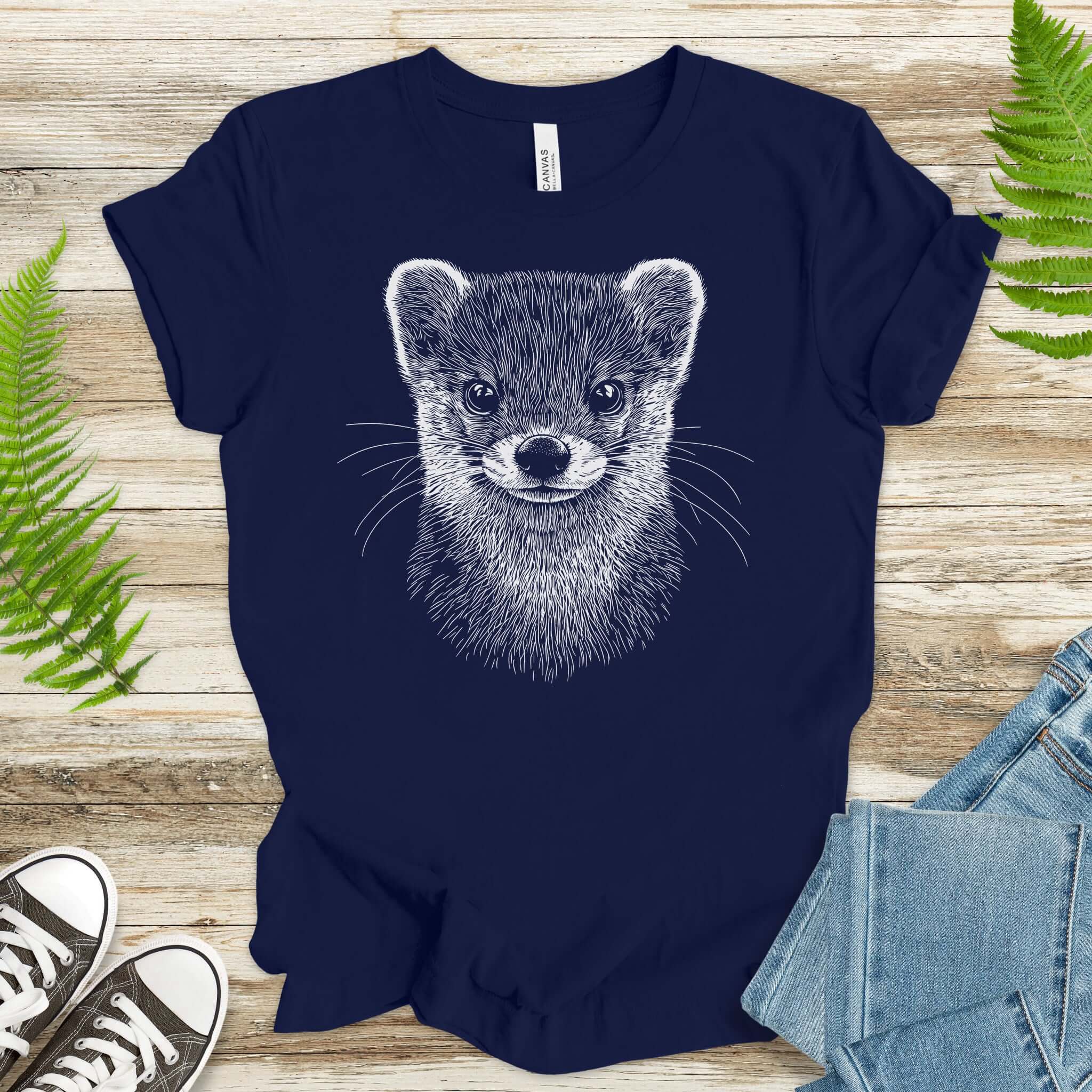 Weasel Spirit Animal Wildlife T-Shirt – Clever Wild Soul