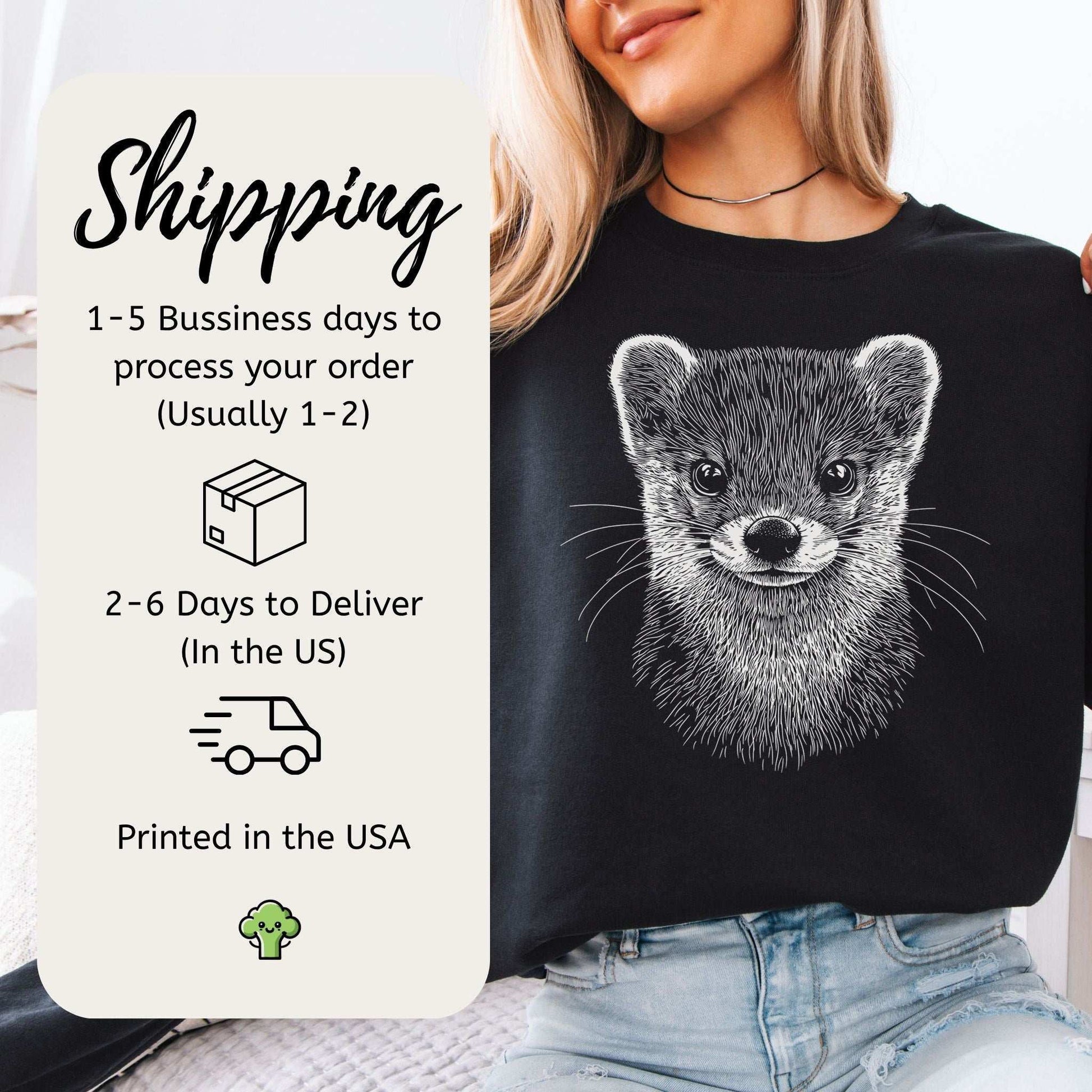 Weasel Spirit Animal Sweatshirt – Clever Wild Soul in Comfort Colors