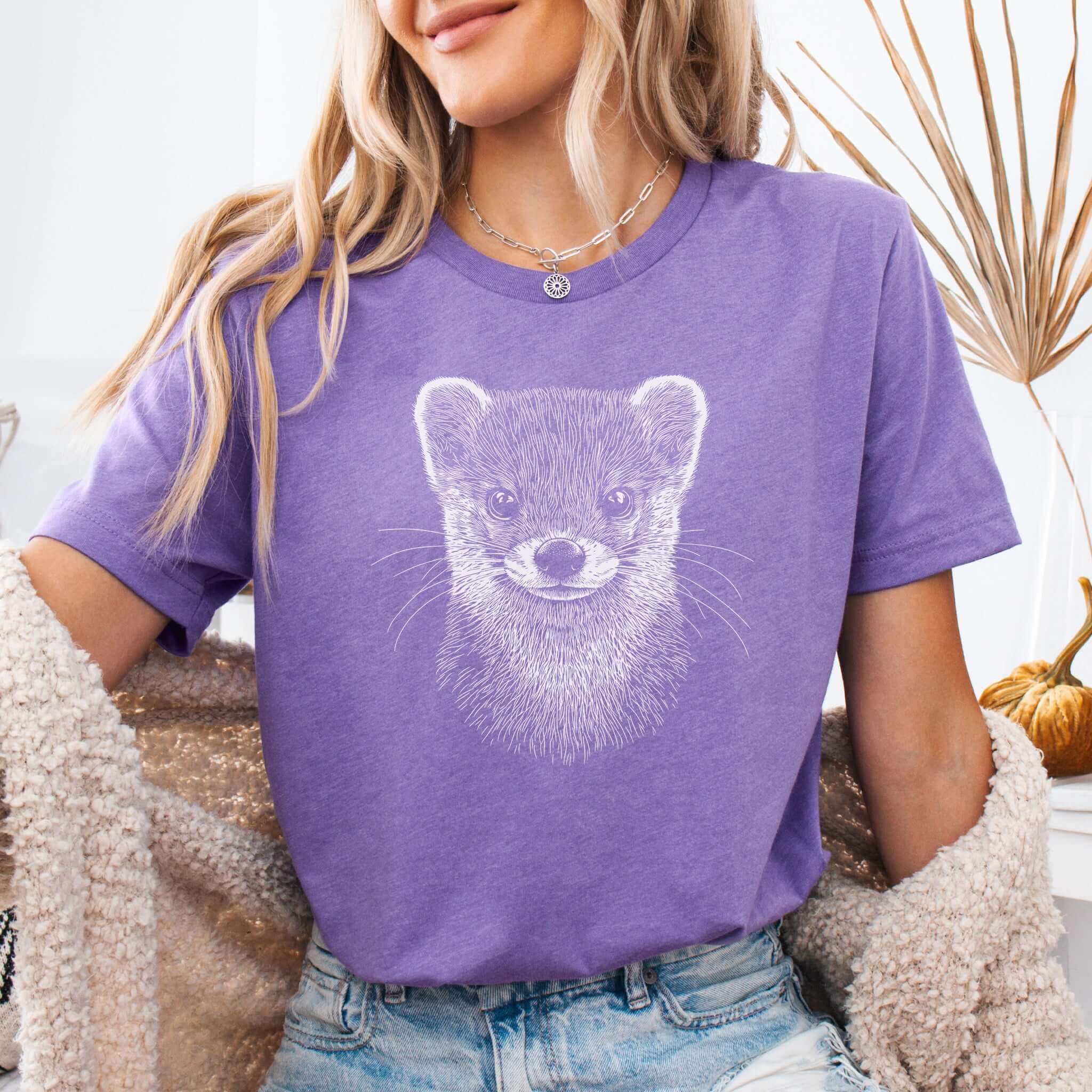 Weasel Spirit Animal Wildlife T-Shirt – Clever Wild Soul