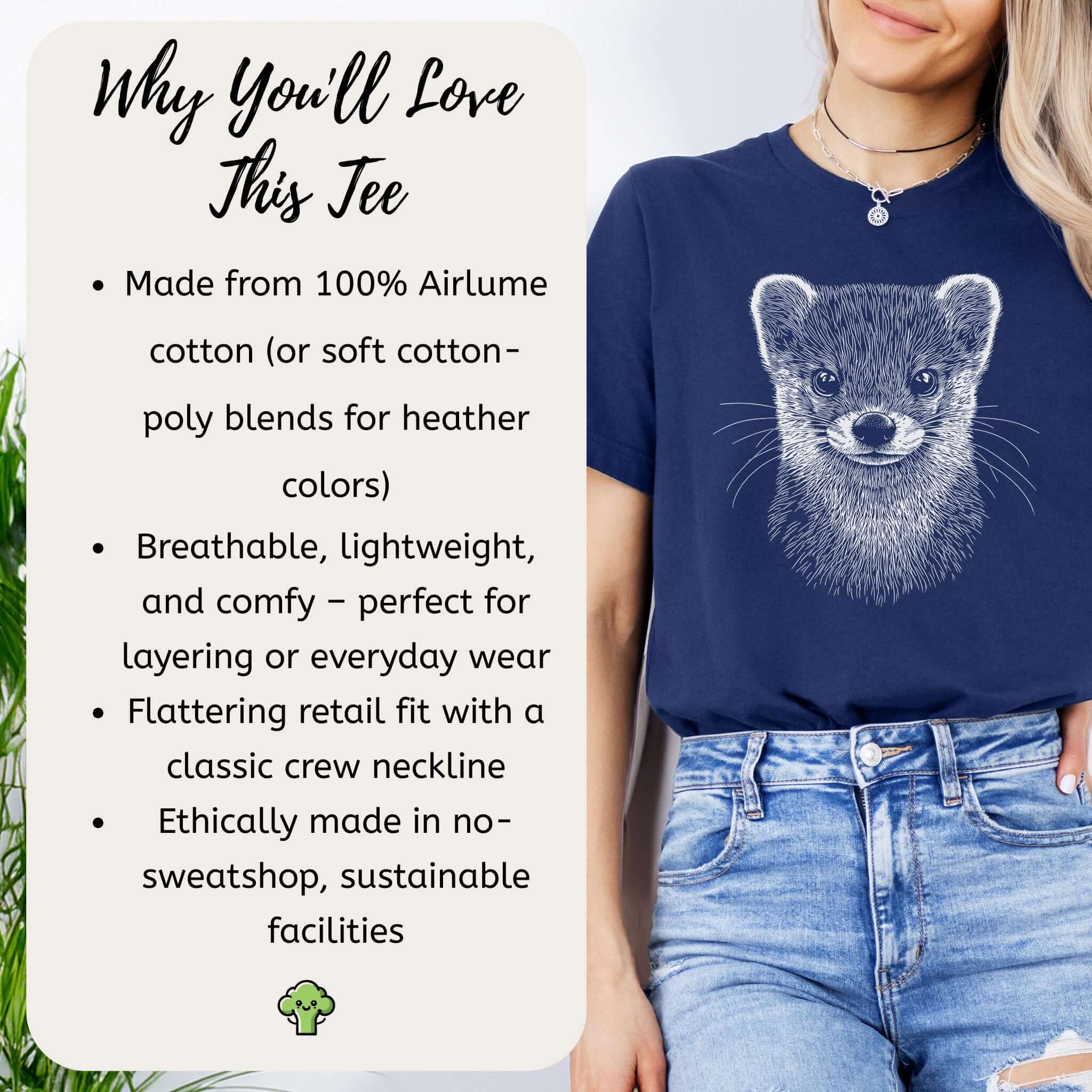 Weasel Spirit Animal Wildlife T-Shirt – Clever Wild Soul