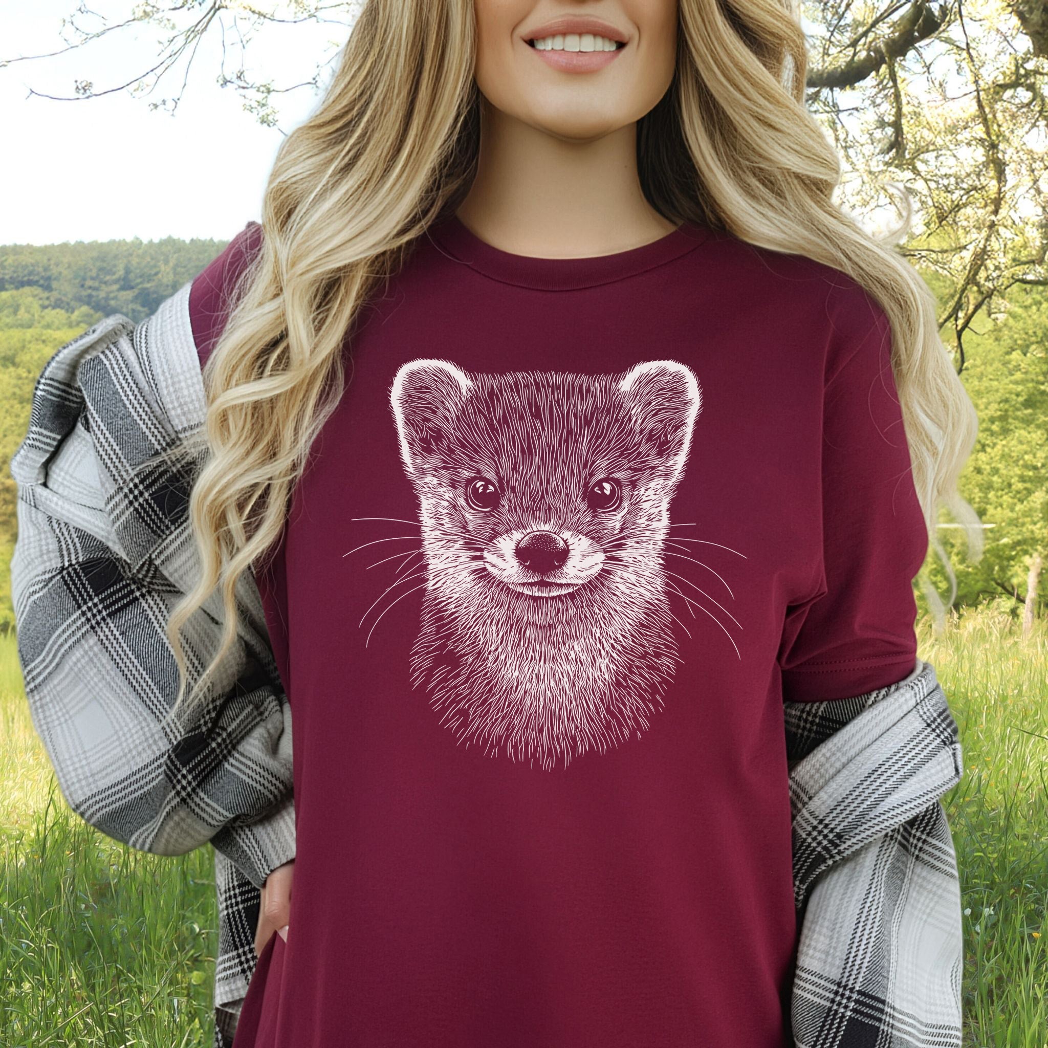 Weasel Spirit Animal Wildlife T-Shirt – Clever Wild Soul
