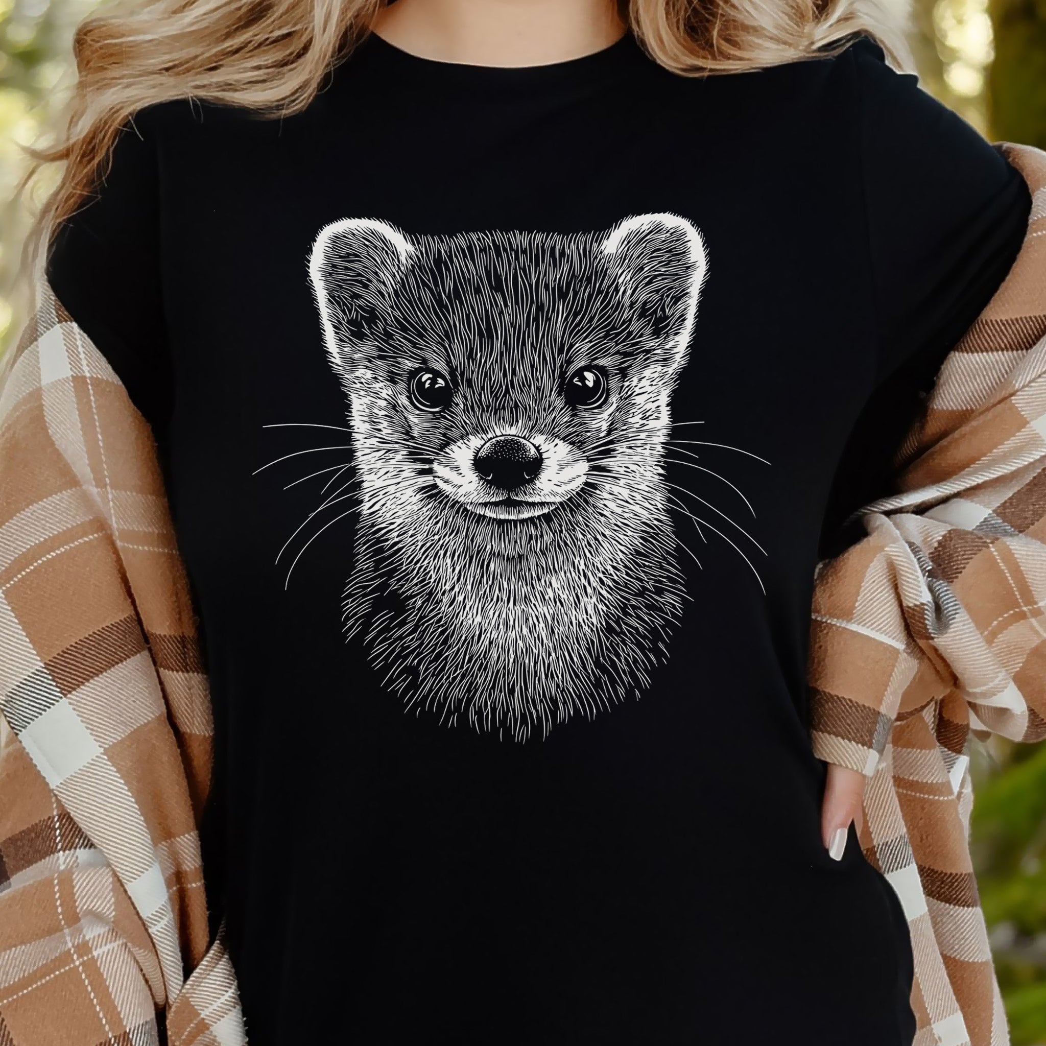 Weasel Spirit Animal Wildlife T-Shirt – Clever Wild Soul