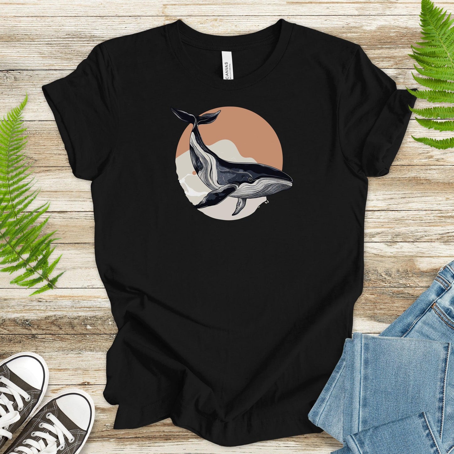 Ocean Voyager: Retro Humpback Whale T-Shirt - TShirtree