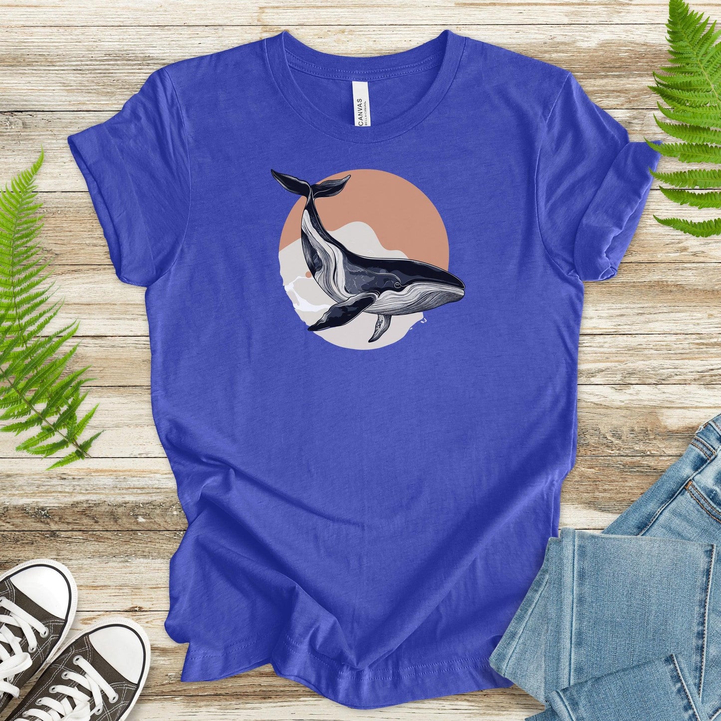 Ocean Voyager: Retro Humpback Whale T-Shirt - TShirtree