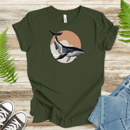 Ocean Voyager: Retro Humpback Whale T-Shirt - TShirtree