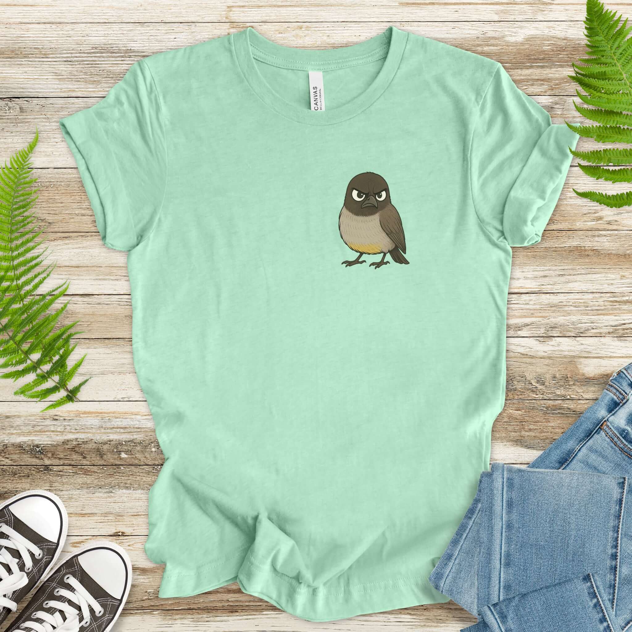 Angry Bird T-Shirt – Funny Grumpy Bird Lover Gift for Nature Nerds & Birdwatchers