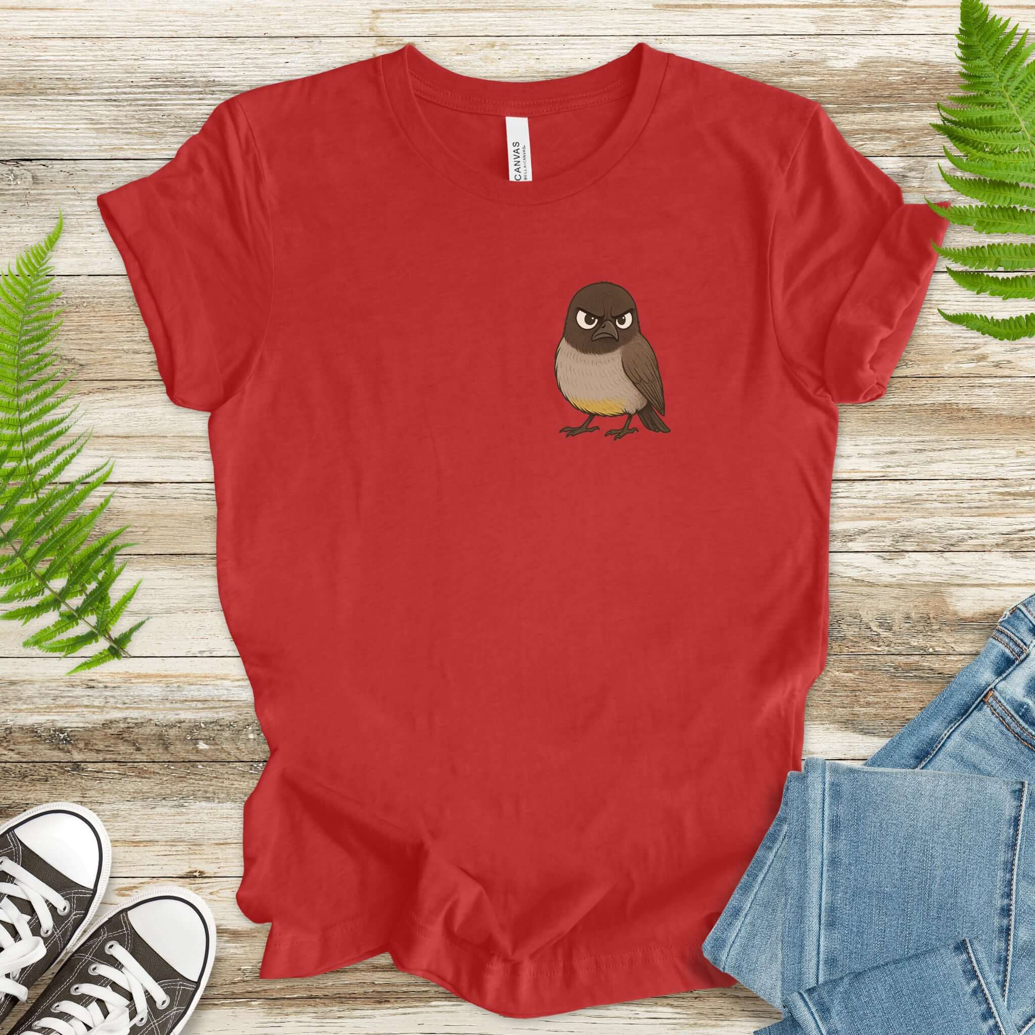 Angry Bird T-Shirt – Funny Grumpy Bird Lover Gift for Nature Nerds & Birdwatchers