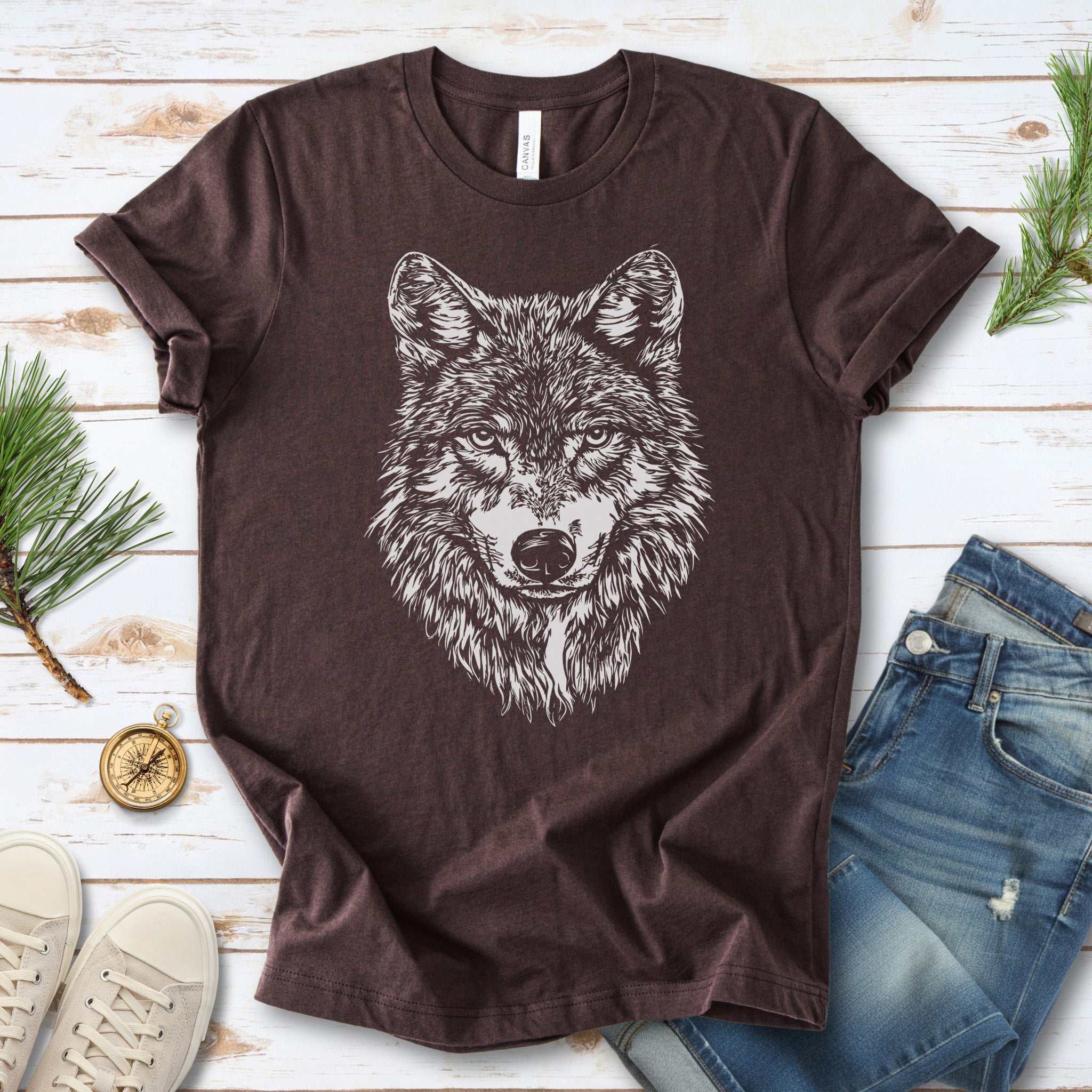 Wild Spirit Wolf T-Shirt – Nature Design