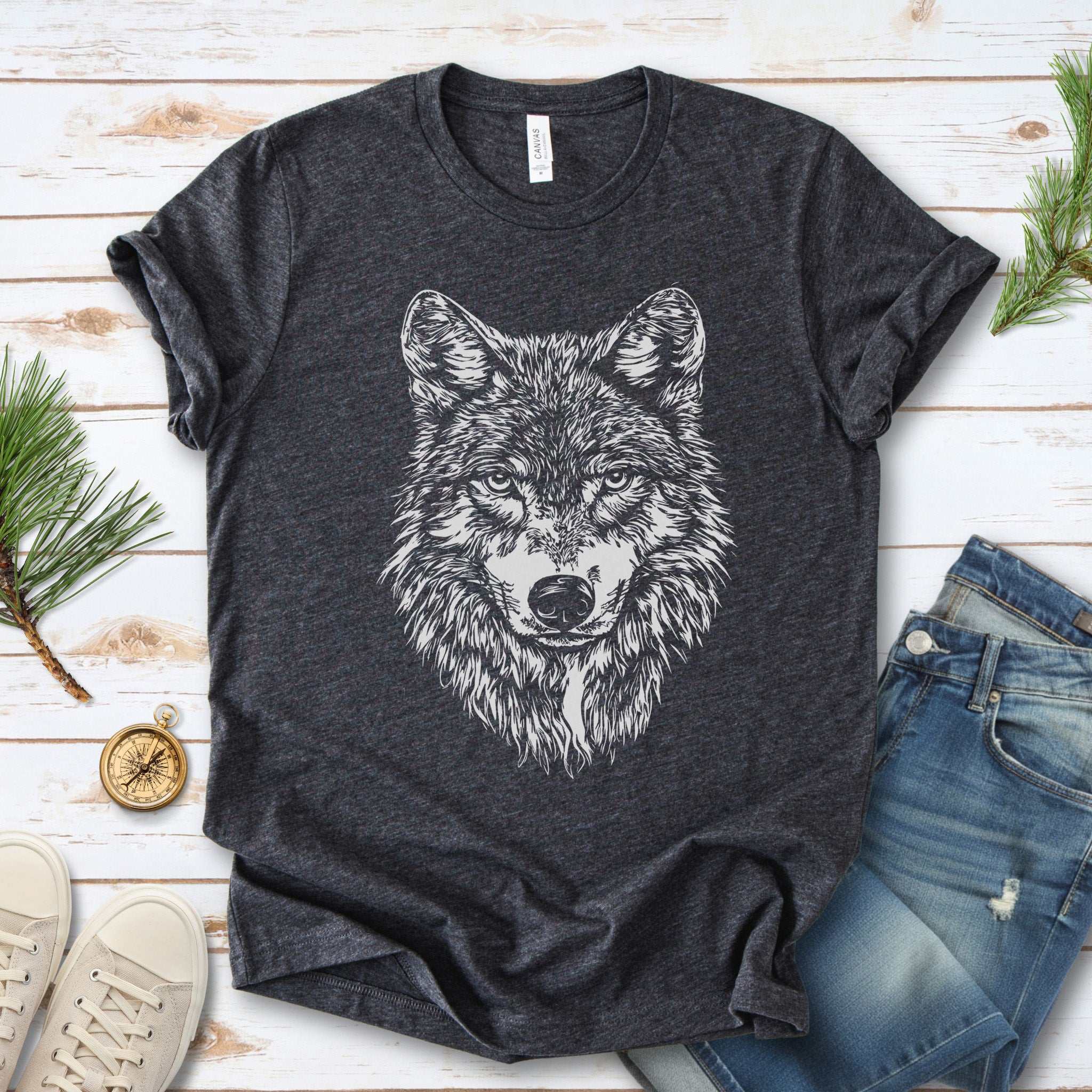 Wild Spirit Wolf T-Shirt – Nature Design