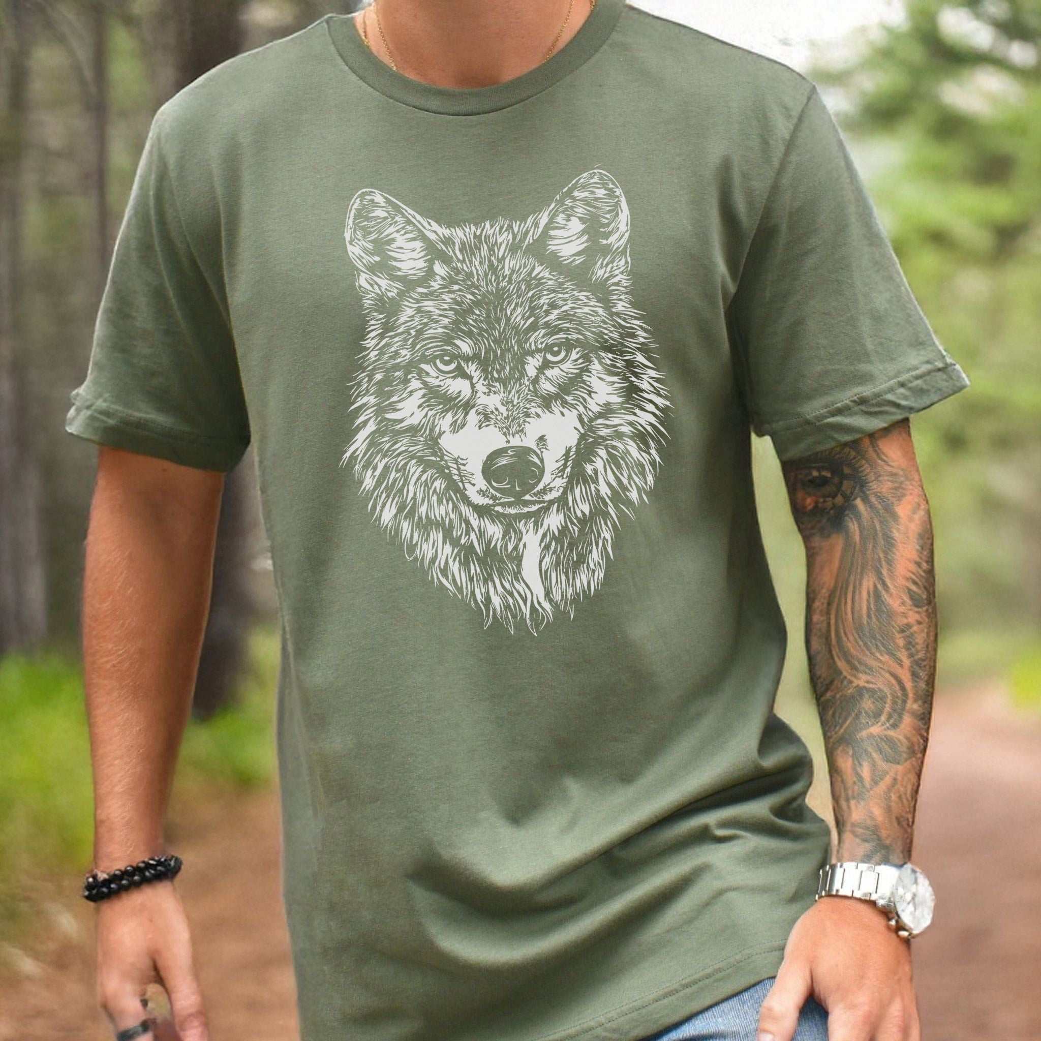 Wild Spirit Wolf T-Shirt – Nature Design