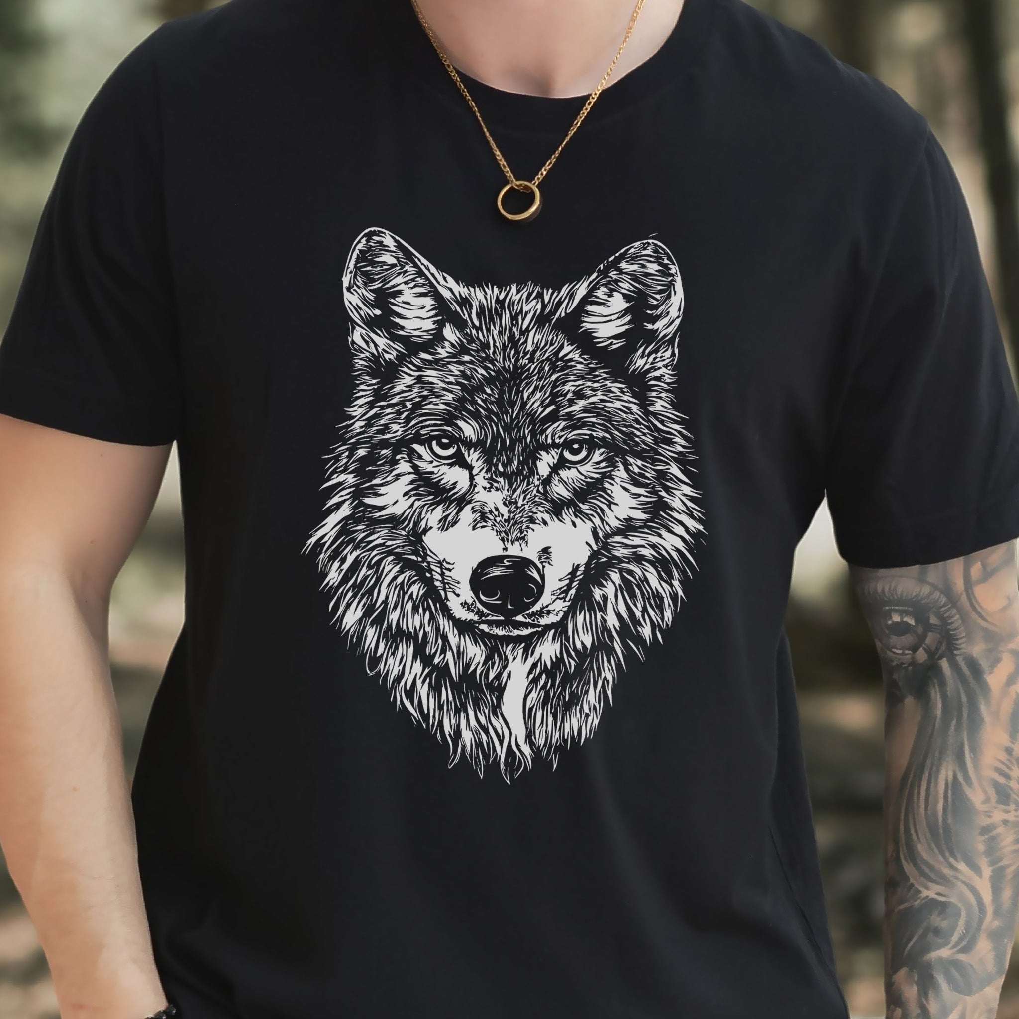 Wild Spirit Wolf T-Shirt – Nature Design
