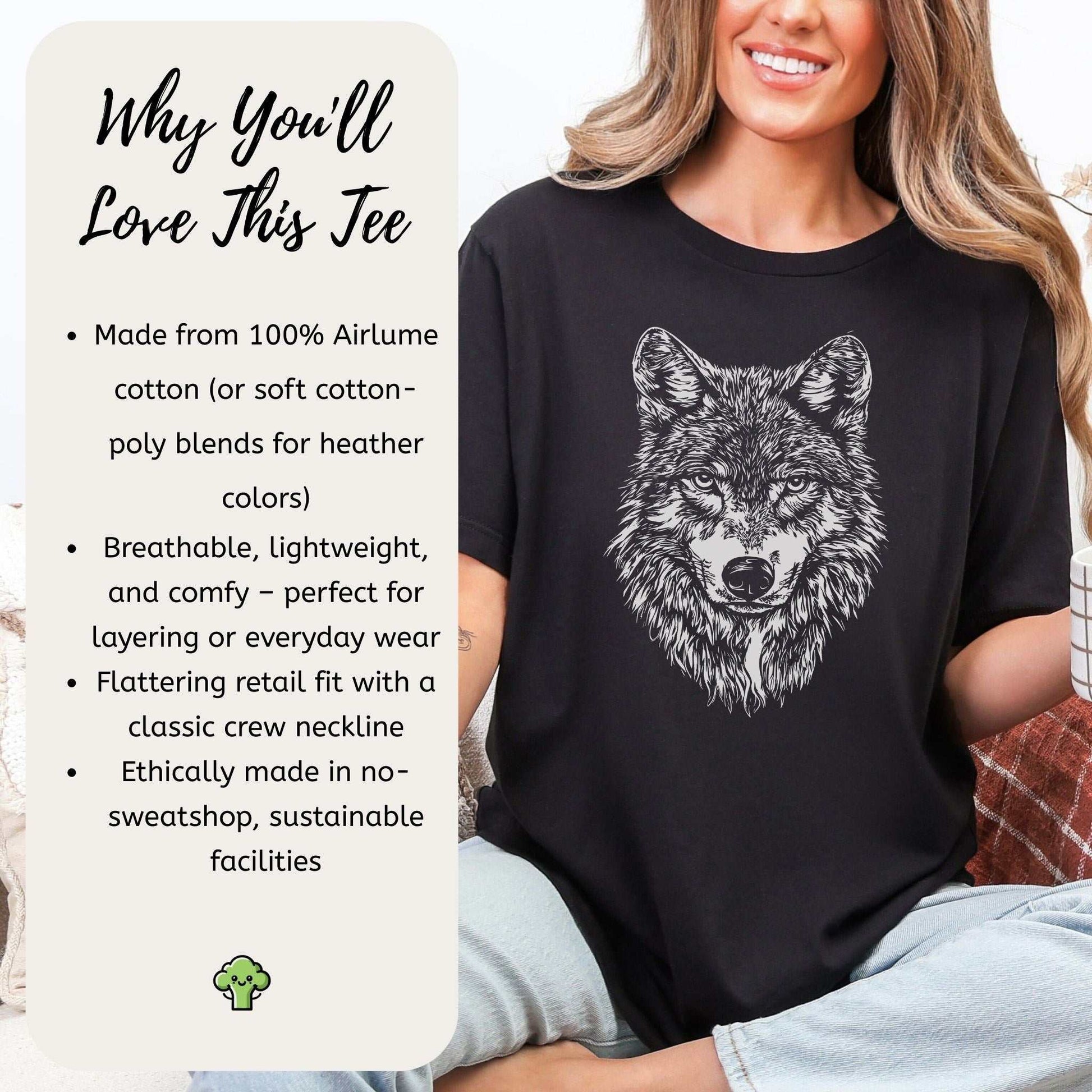 Wild Spirit Wolf T-Shirt – Nature Design