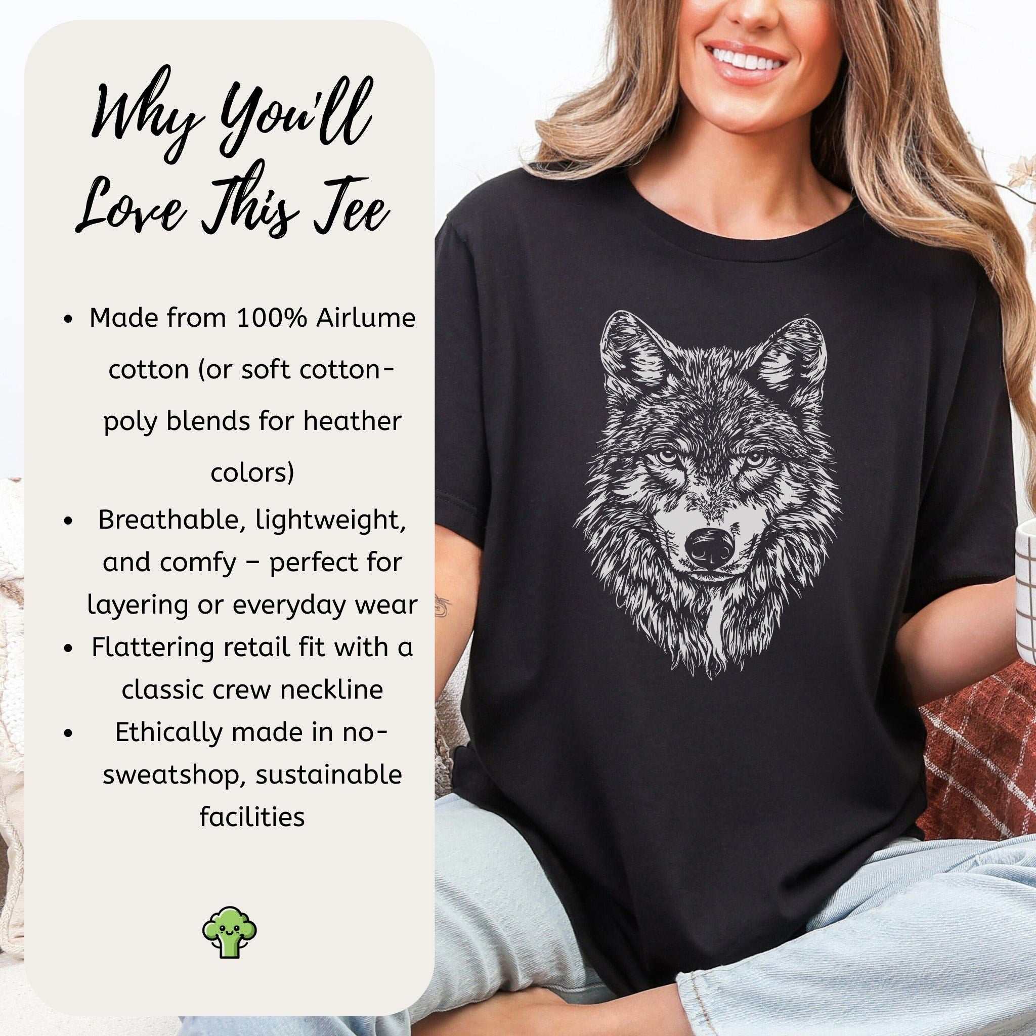 Wild Spirit Wolf T-Shirt – Nature Design