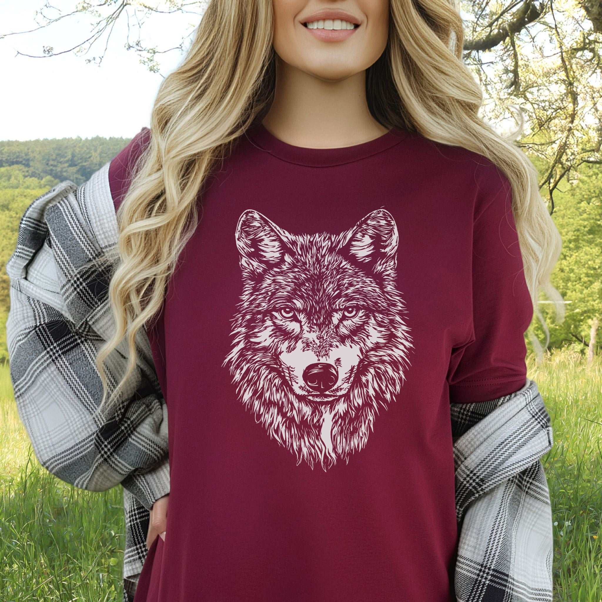 Wild Spirit Wolf T-Shirt – Nature Design