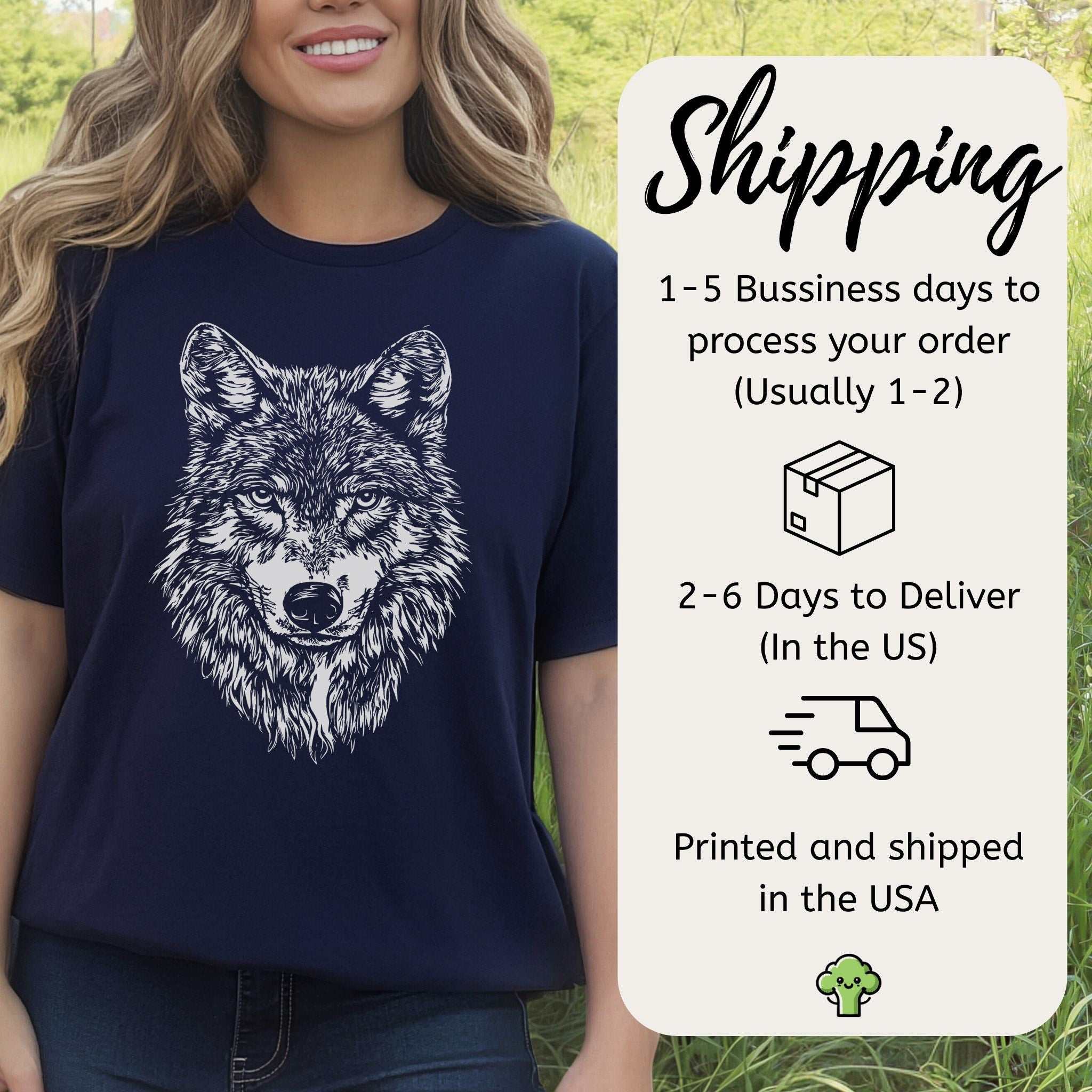 Wild Spirit Wolf T-Shirt – Nature Design