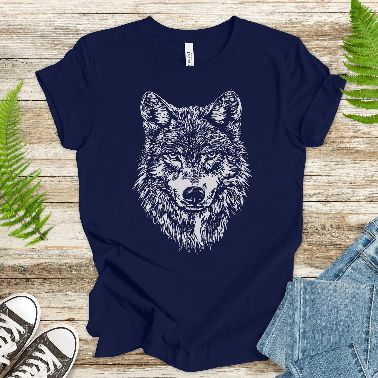 Wild Spirit Wolf T-Shirt – Nature Design - TShirtree