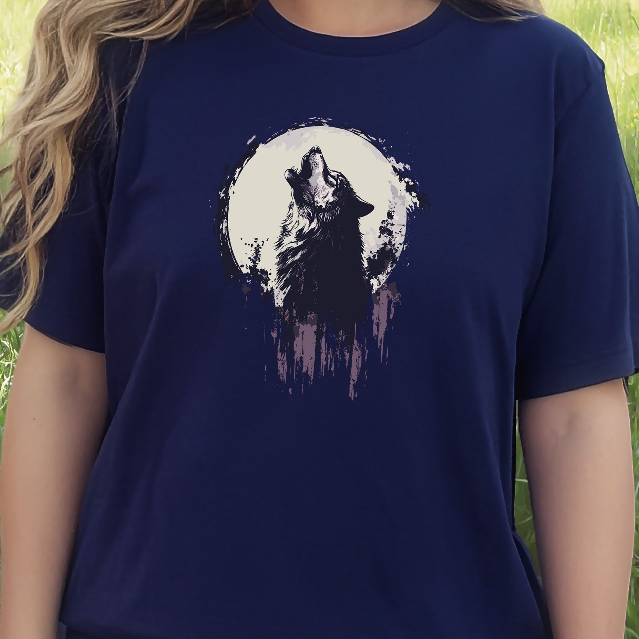 Howling Wolf and Moon T-Shirt – Adventurous Design