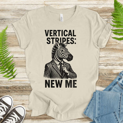 Zebra Vertical Stripes New Me T-Shirt